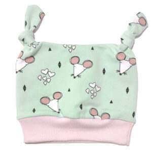 Baby Mütze, Beany, Mütze, Knotenmütze
