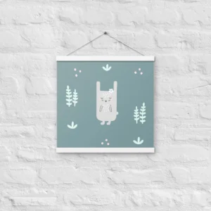 Hase auf der Wiese Poster Bild