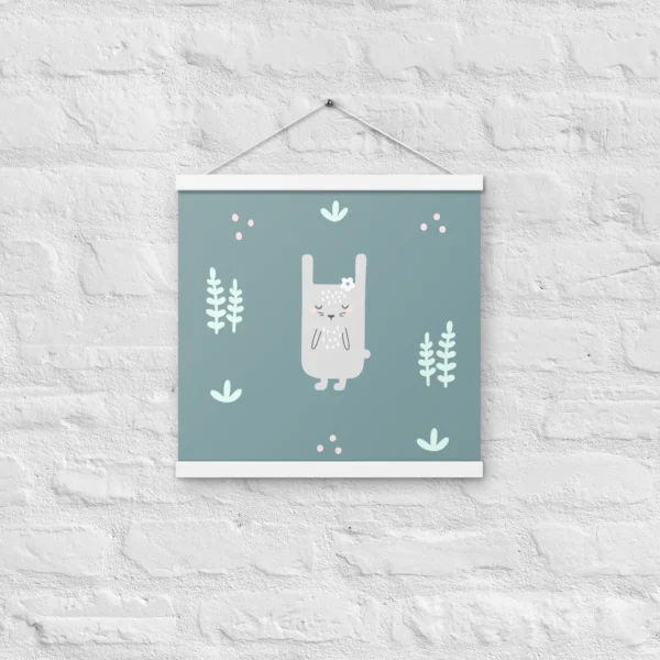Hase auf der Wiese Poster Bild